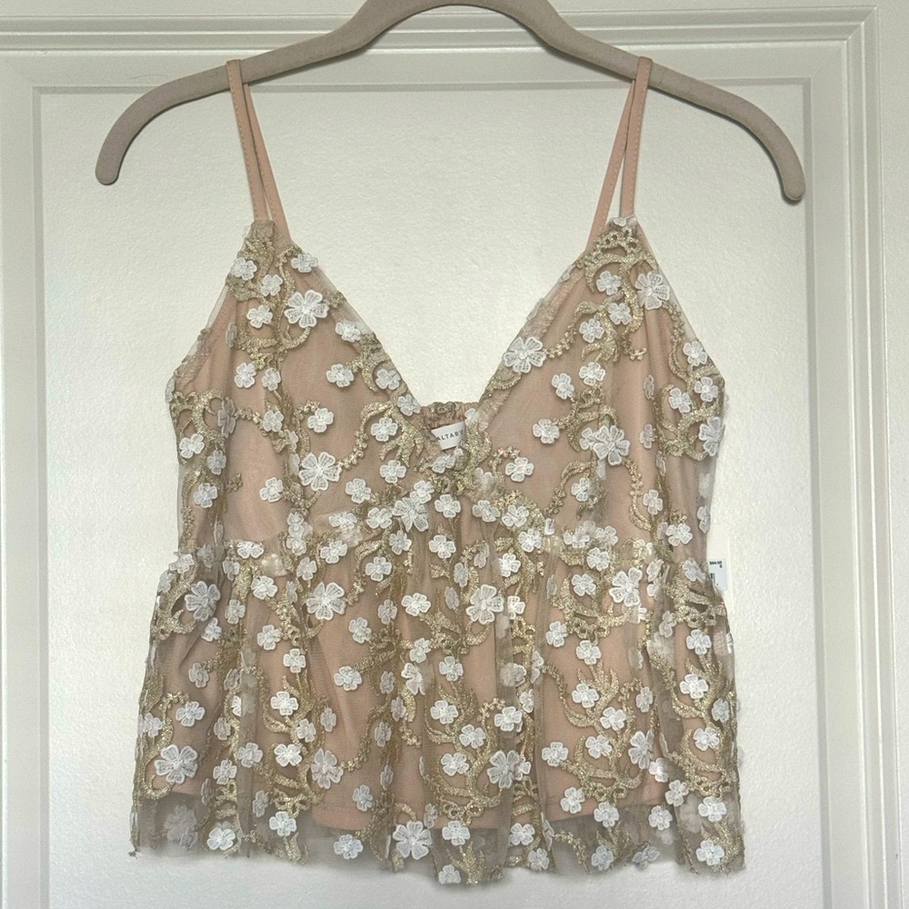 Altar’d State Embroidered Floral Tank Top